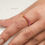 Thumbnail: Natural Rainbow Sapphire Eternity Ring, 14K Gold Prong Set Ring