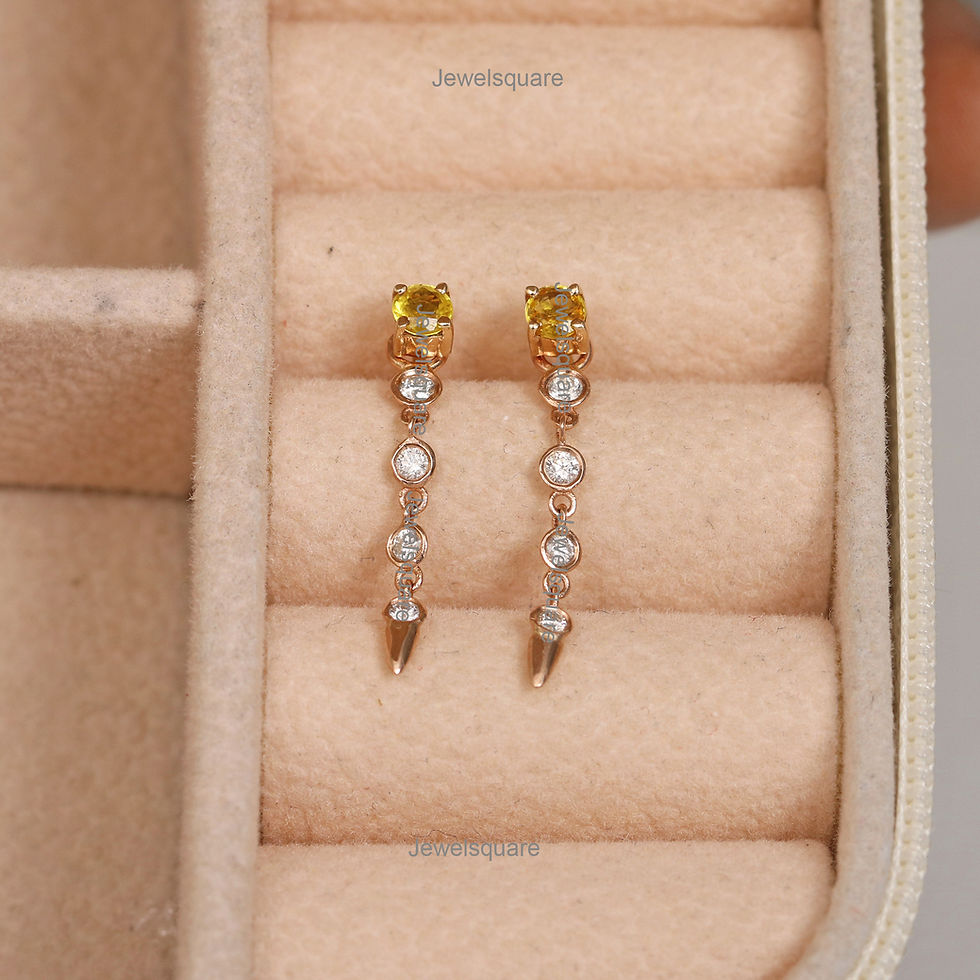 Thumbnail: Graduate Natural Diamond Spike Ear Jacket, 14k Gold Huggies Detachable Jewelry