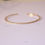 Thumbnail: Half Bangle  in 14k Yellow Gold Bangle. Handmade Jewelry.