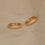 Thumbnail: Natural Diamond Studded Bar Hoop Earrings, 14k Yellow Gold Diamond Hoop Earring