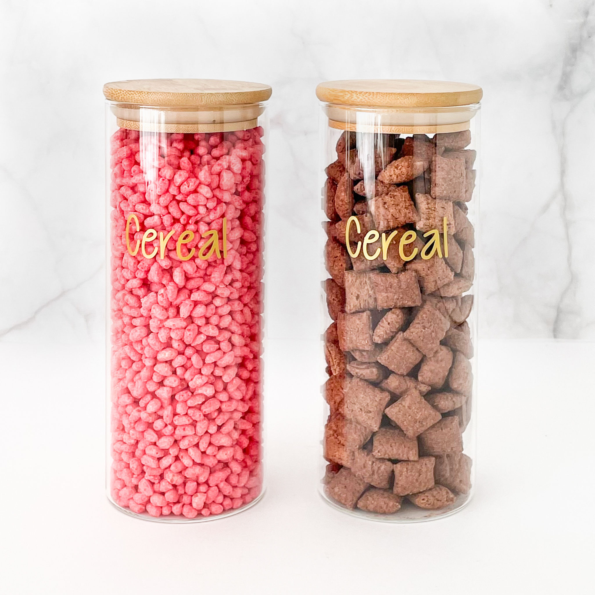 800 ml Pantry storage containers with labels