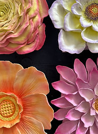 Clay flowers 