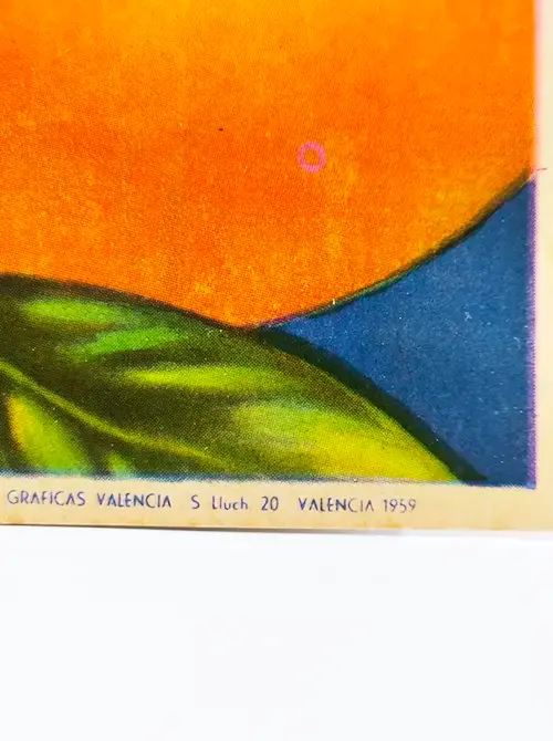 Miniatura: Cartel Etiqueta de Naranjas Mekka