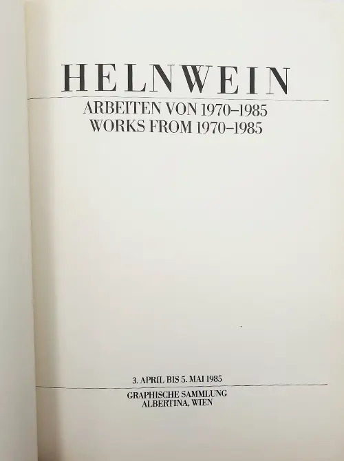 Miniatura: Helnwein Works 1970-1985