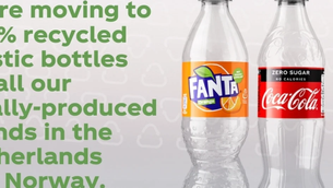 Three Coca-Cola brands to adopt 100% rPET bottles in Europe