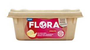 Upfield unveils plastic-free, recyclable tub for plant butters and spreads