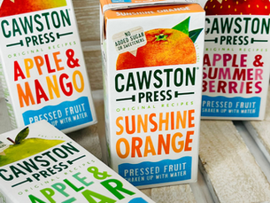 Cawston Press launches “school-approved” Sunshine Orange Fruit Water