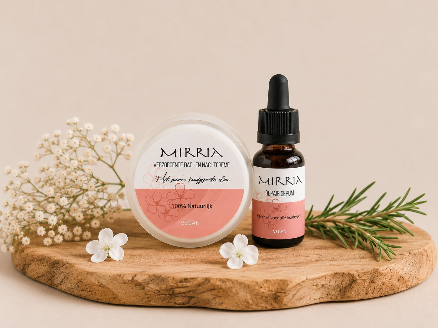 Combinatie dag en nacht créme en serum
