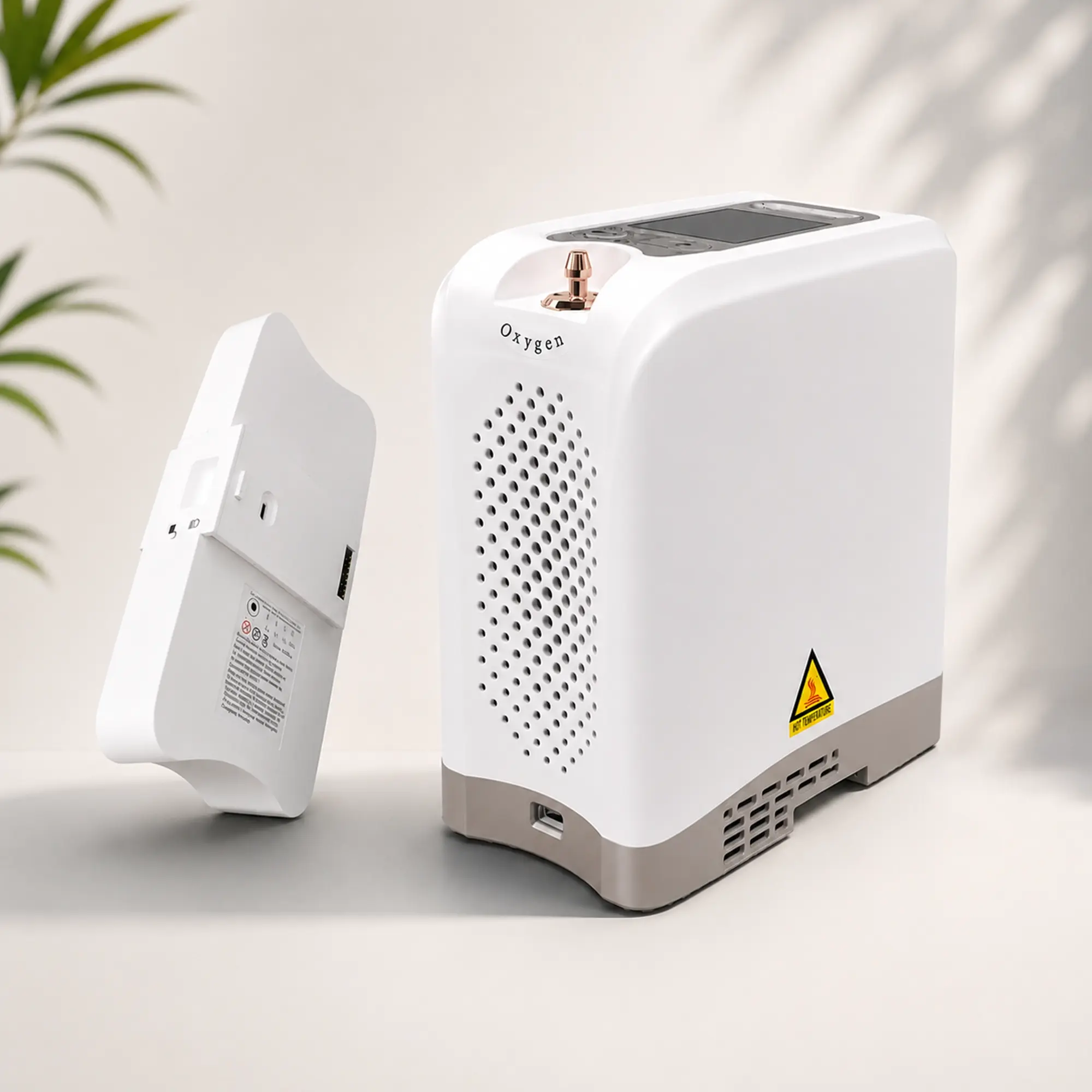 AI-Powered Portable Oxygen Concentrator | Smart Pulse Flow 1–7L | 90% Purity