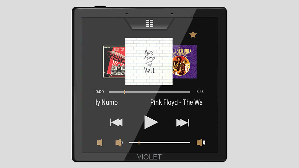 Violet SmartSwitch Lite music screen