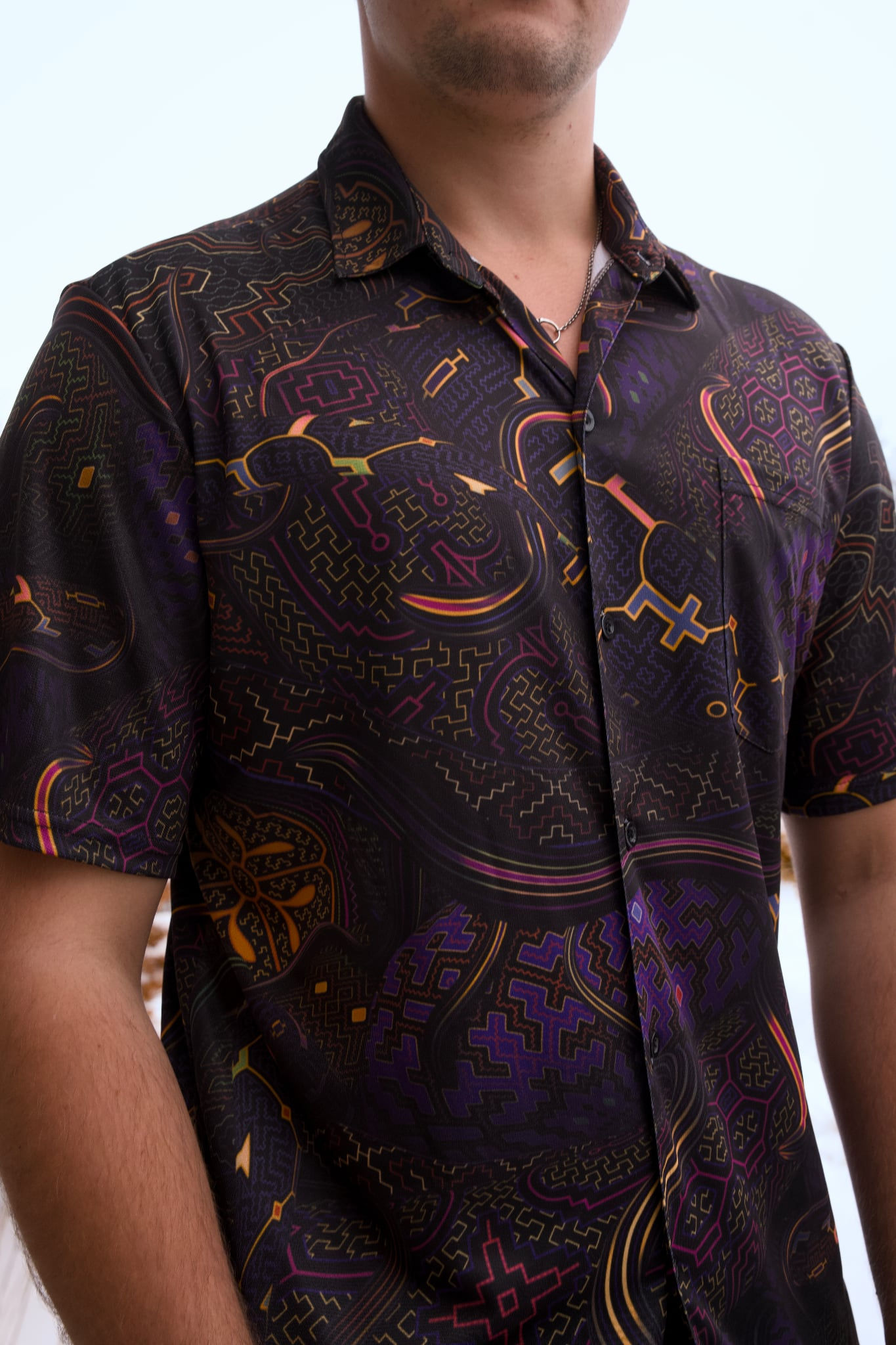 "Serpants" button up by Tas Visuals