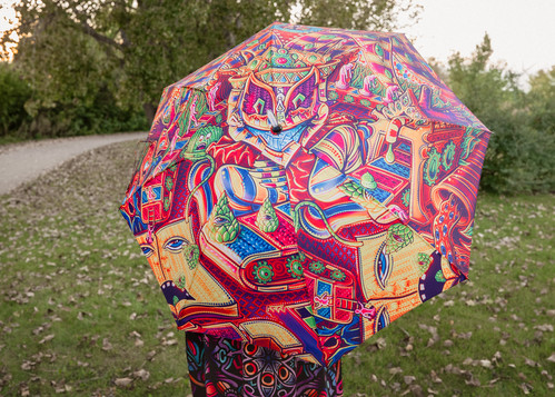RGB light up Umbrella Artwork by Salvia Droid | Many Visions