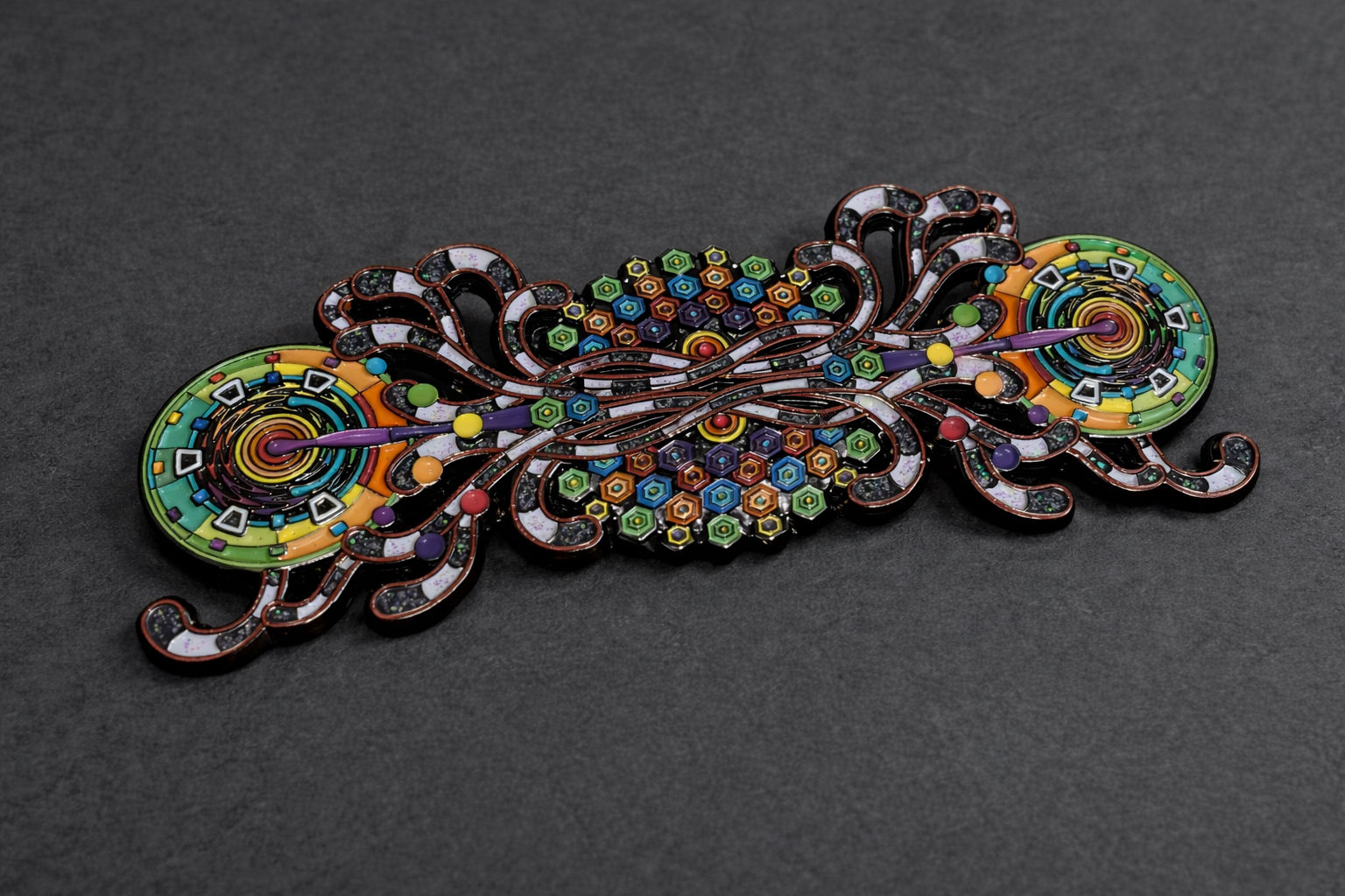 "Elemental" hat pin by Tas Visuals Open Edition