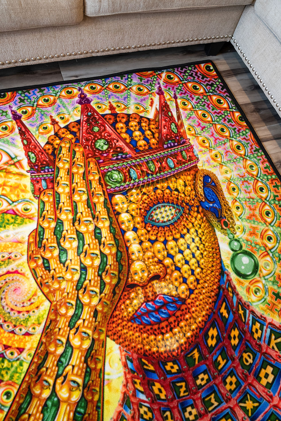 Thumbnail: "Overclocked Cortex" rug by Salvia Droid
