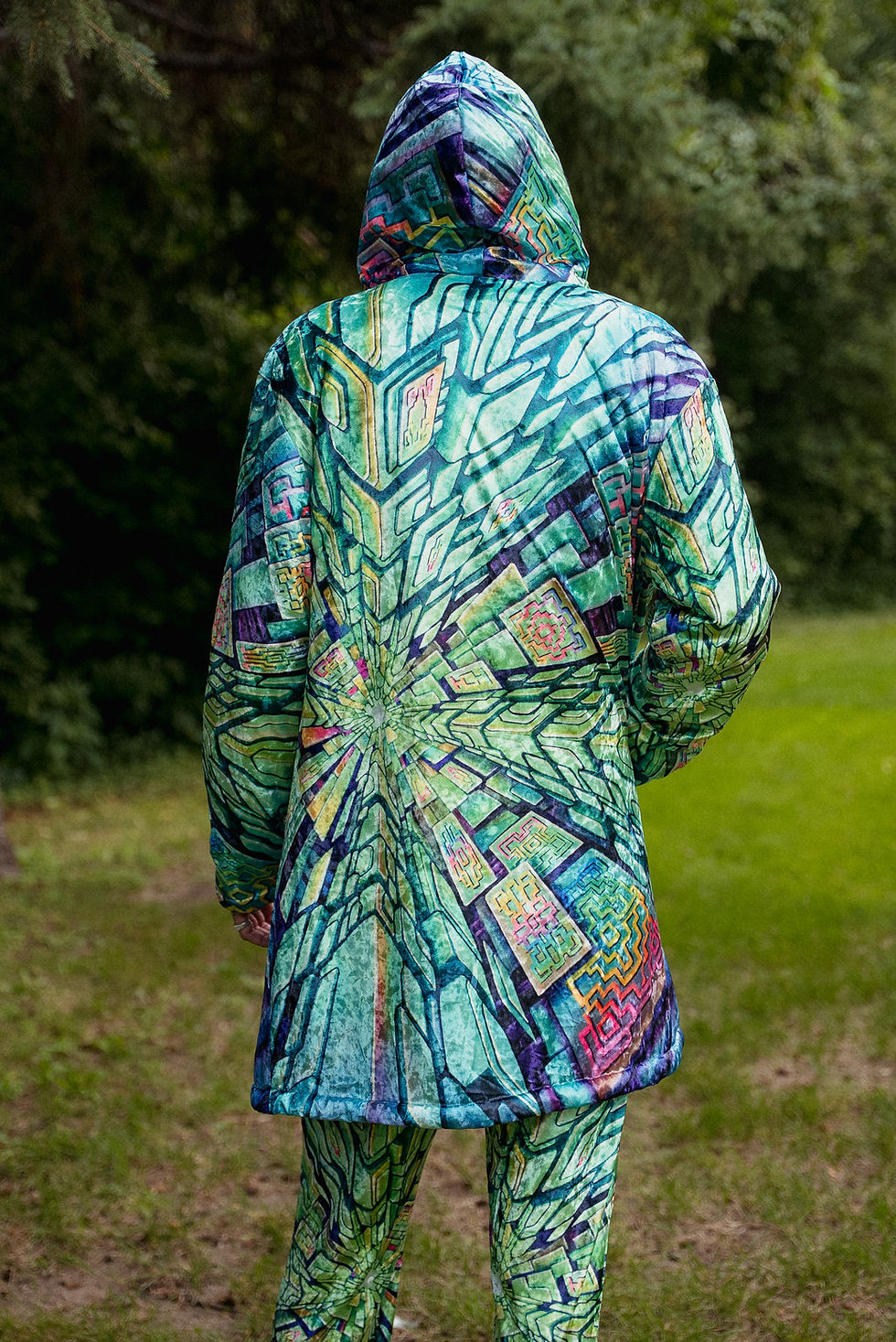 Thumbnail: "Hyperspace" Crushed velvet  cloak by Sean Zenner