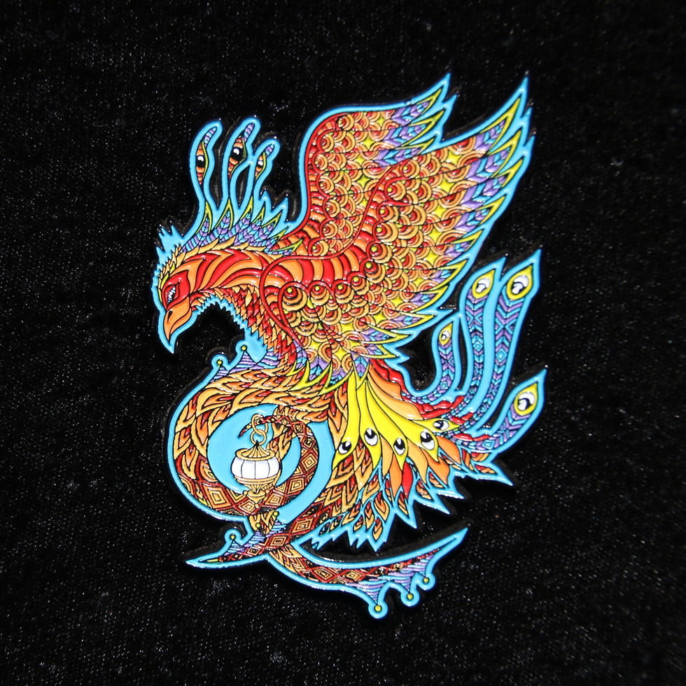 Thumbnail: "Phoenix" by Phil Lewis, hat pin,set