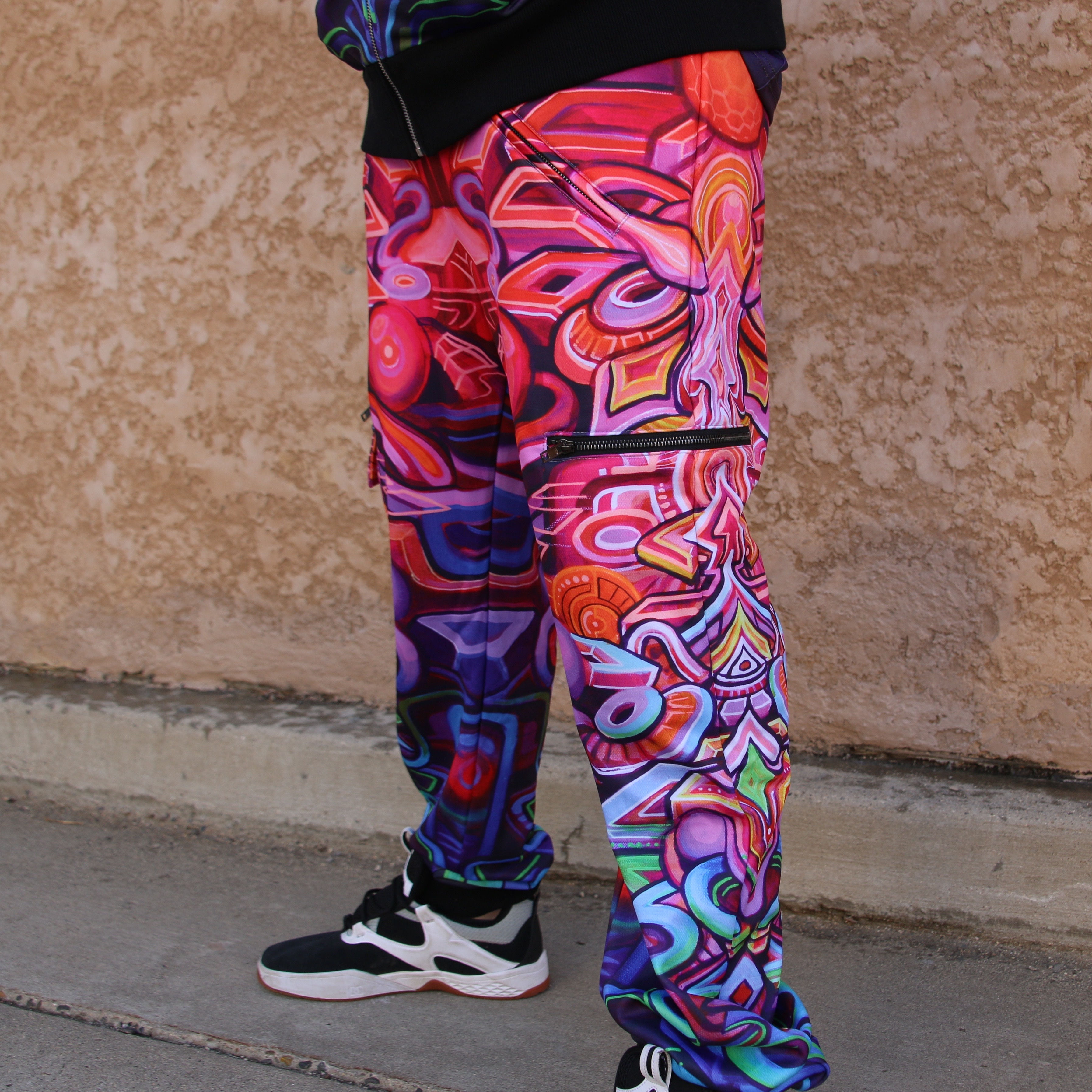 "Coda" Joggers, art by Stephen Kruse
