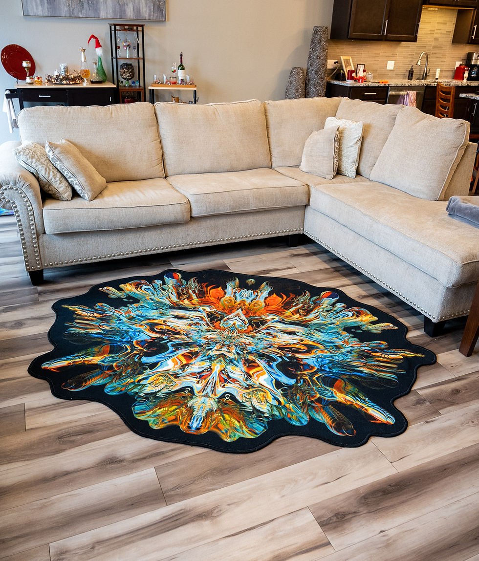 Thumbnail: "Mercury in Retrograde" rug by Johnathan Singer