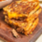 Grilled Dog (Grilled Birria and cheese) Sandwich