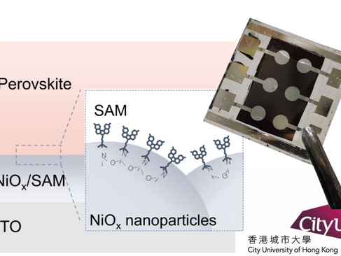 新型反轉架構與SAM技術成功提高鈣鈦礦太陽能電池熱穩定性-高溫環境下維持90%效率1,000小時