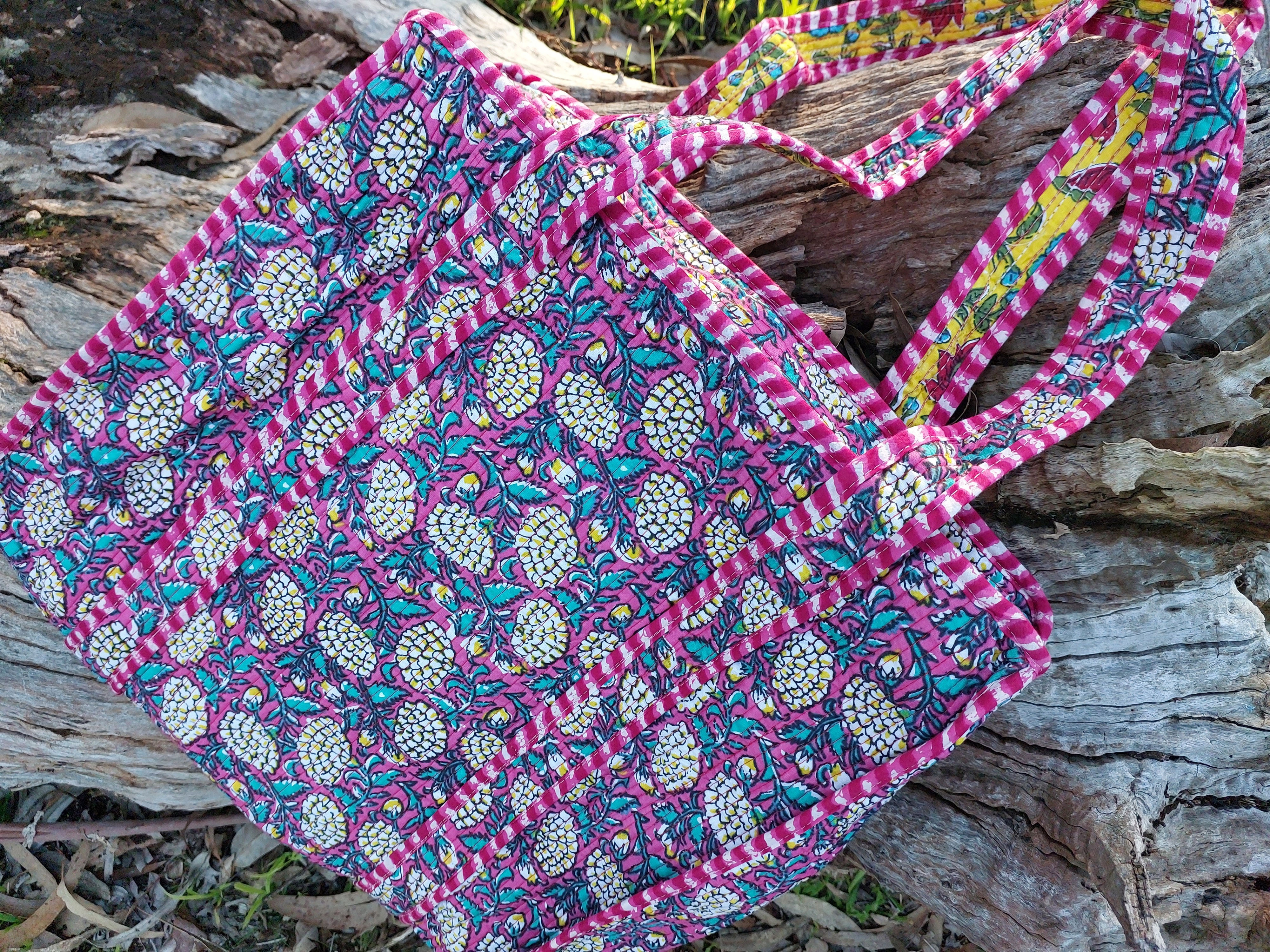 Quilted Zipper Tote