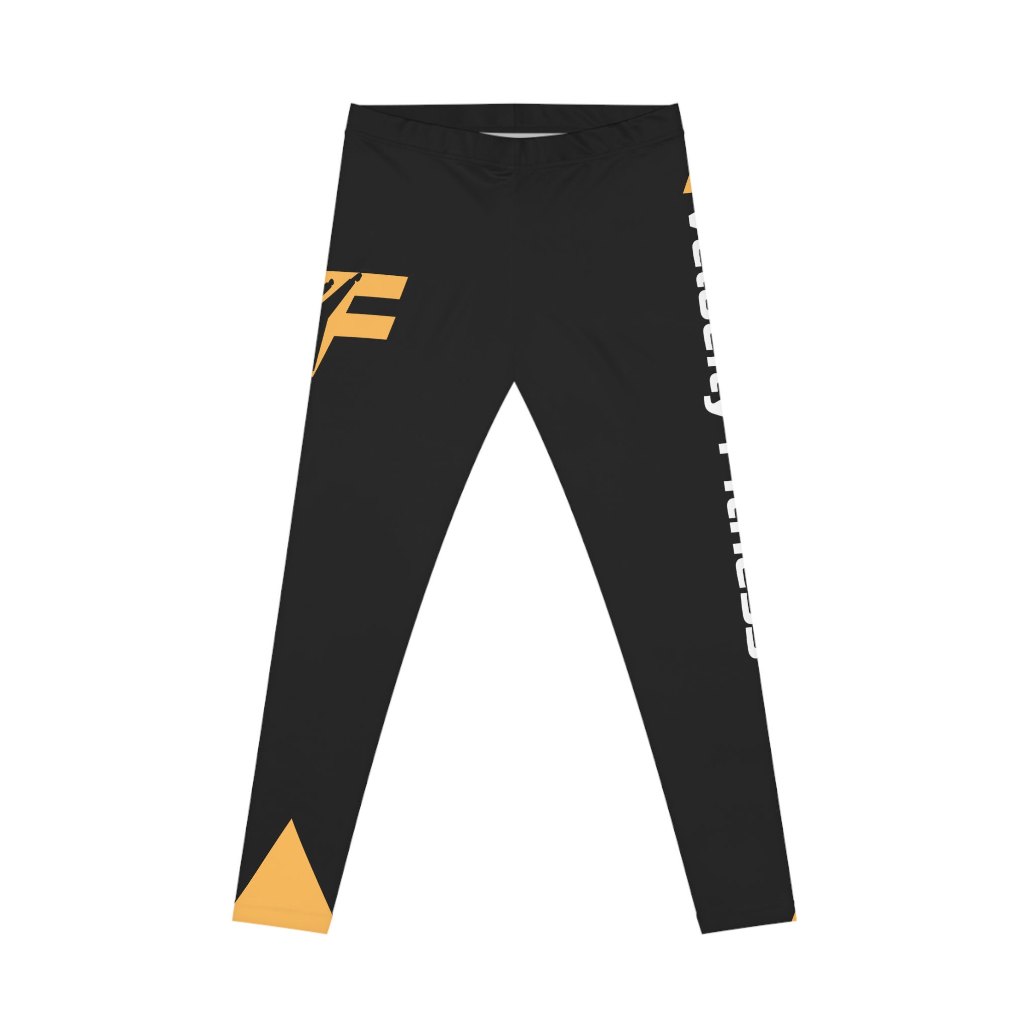 Valinity Fitness Women's Black & Gold Logo Leggings