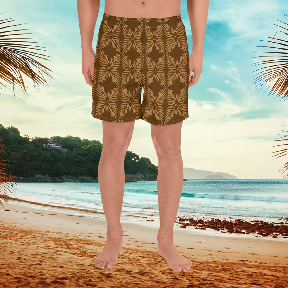 Elev-8ght Brown Leaf Long Shorts