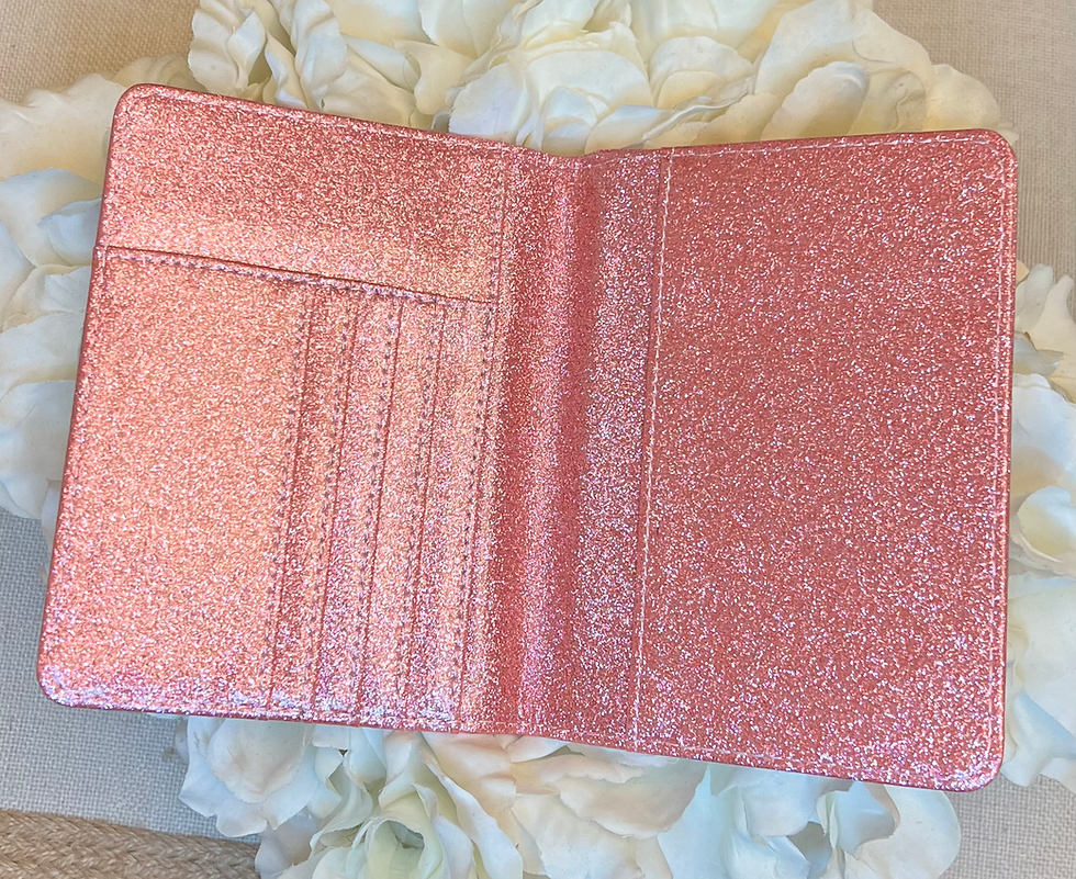 Thumbnail: “Vacay Vibes” Pink Glitter Passport Cover