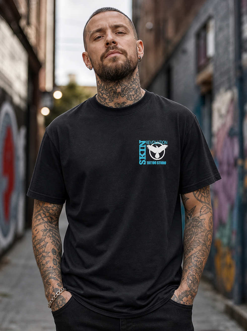 Thumbnail: Skin Revolution Black Raven T-Shirt