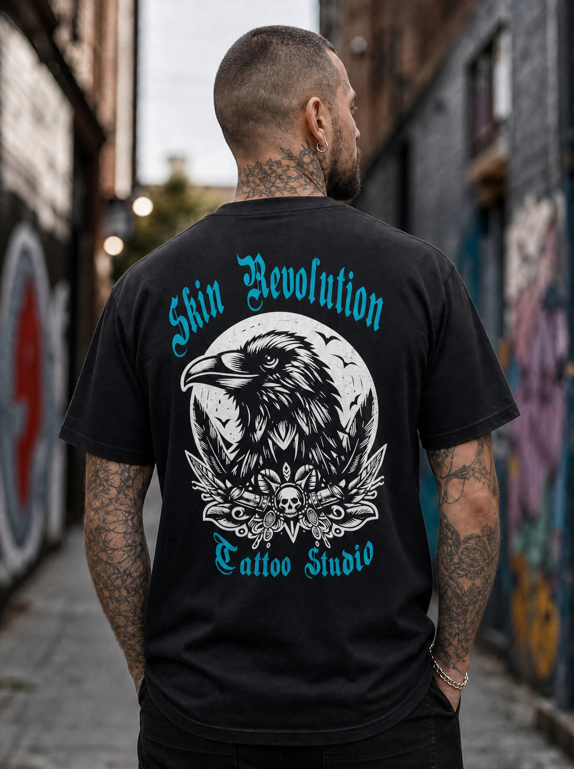 Skin Revolution Black Raven T-Shirt
