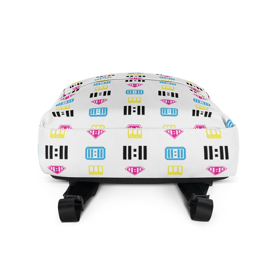 Thumbnail: 11|Eleven Mash-able White All Over Print Backpack