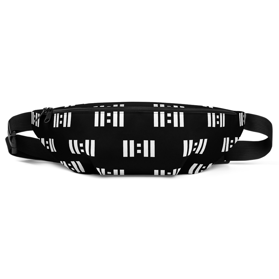 11|Eleven All Over Print White Logo Fanny Pack