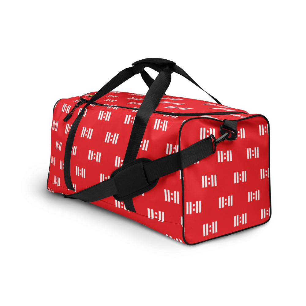 11|Eleven 8bit All Over Print Red Duffle bag