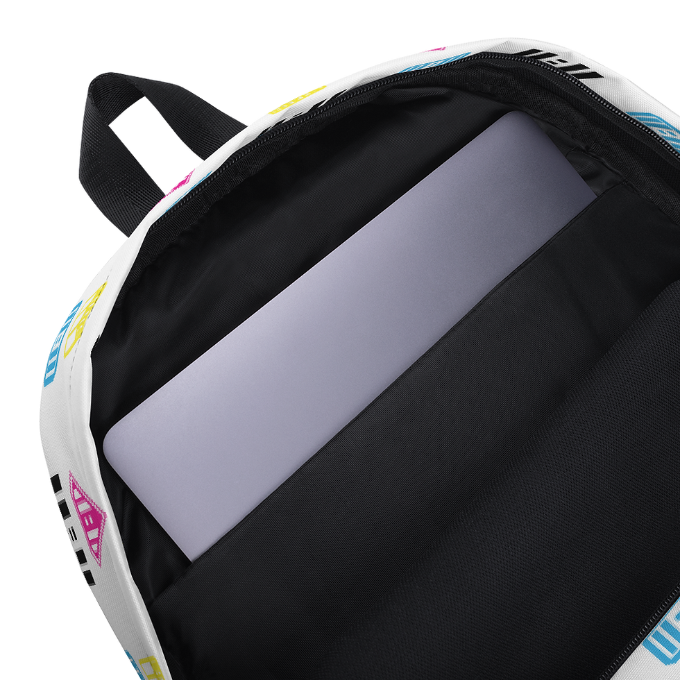 Thumbnail: 11|Eleven Mash-able White All Over Print Backpack