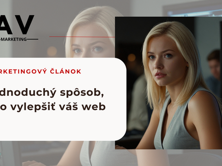 Jednoduchý spôsob, ako vylepšiť váš web