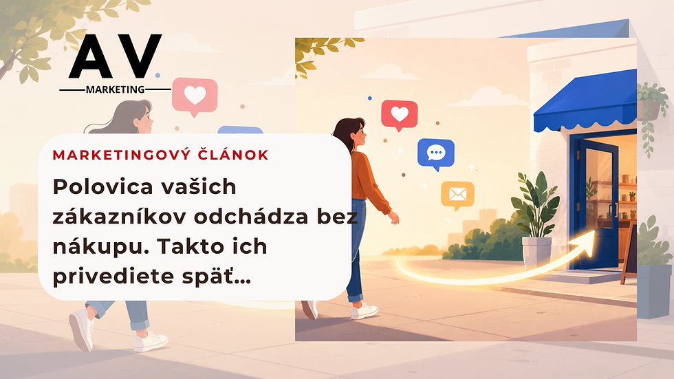Ilustrácia retargetingu na Meta — zákazník, ktorý sa vracia späť k nákupu