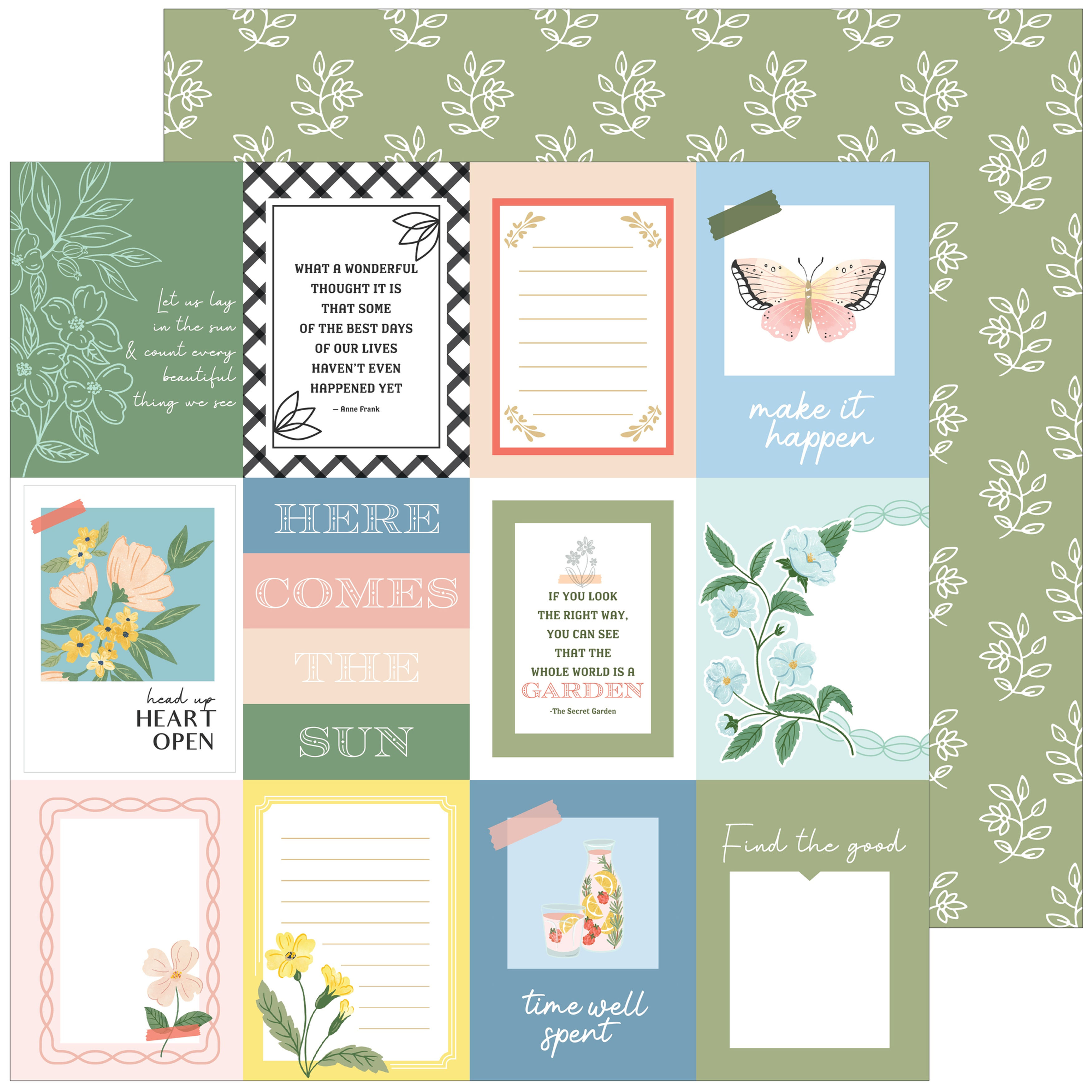 Pinkfresh Studio Making the Best of it patterned paper Beautiful Story