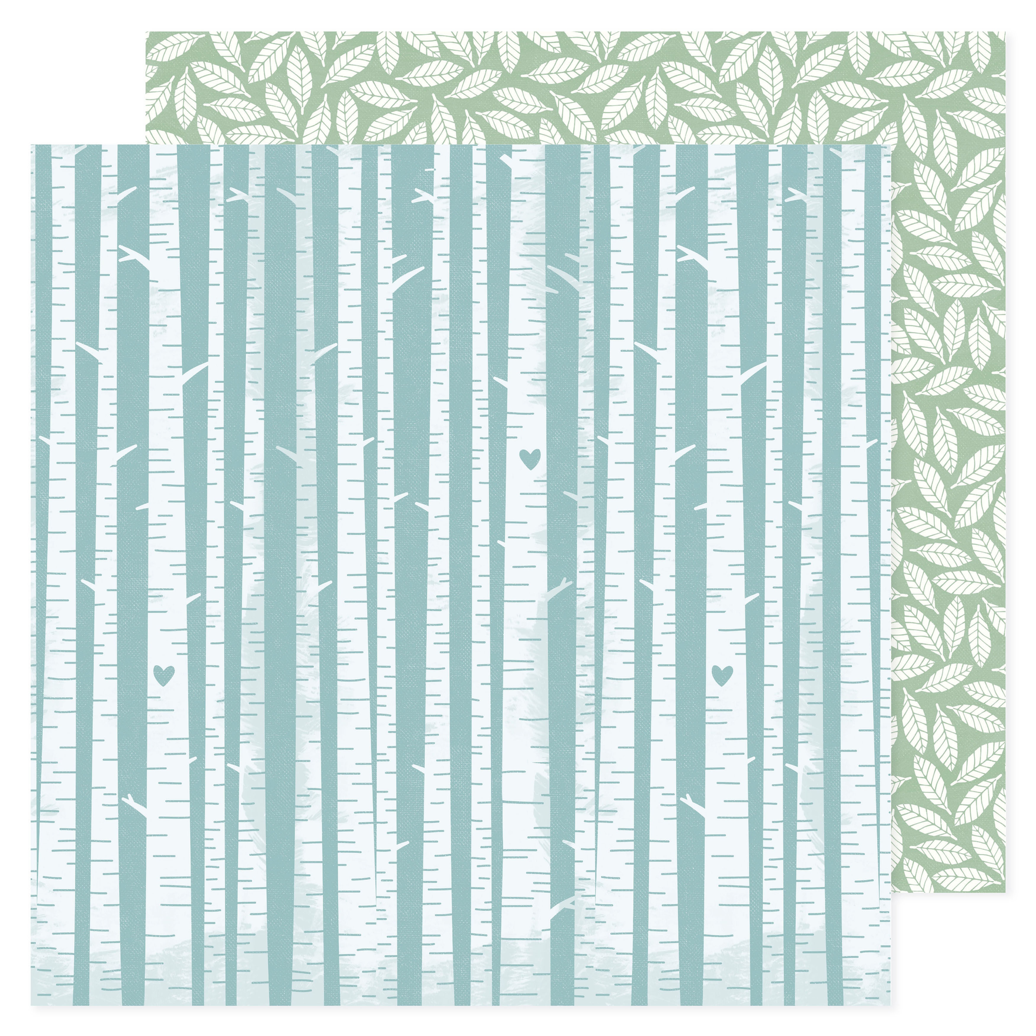 American Crafts Hello Little Boy Aspen patterned paper sheet