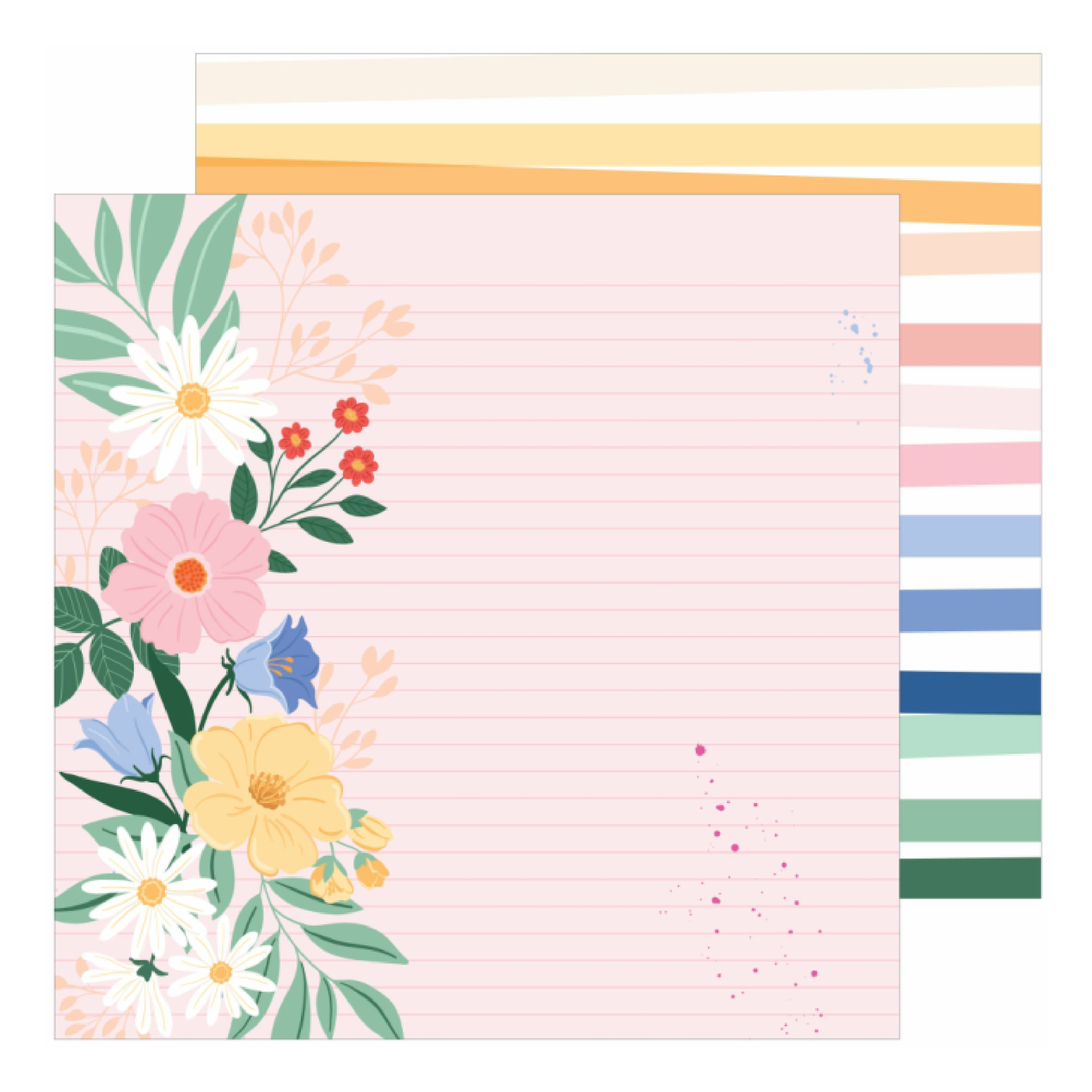 Pinkfresh Studio Fresh Start, You Got This patterned paper sheet