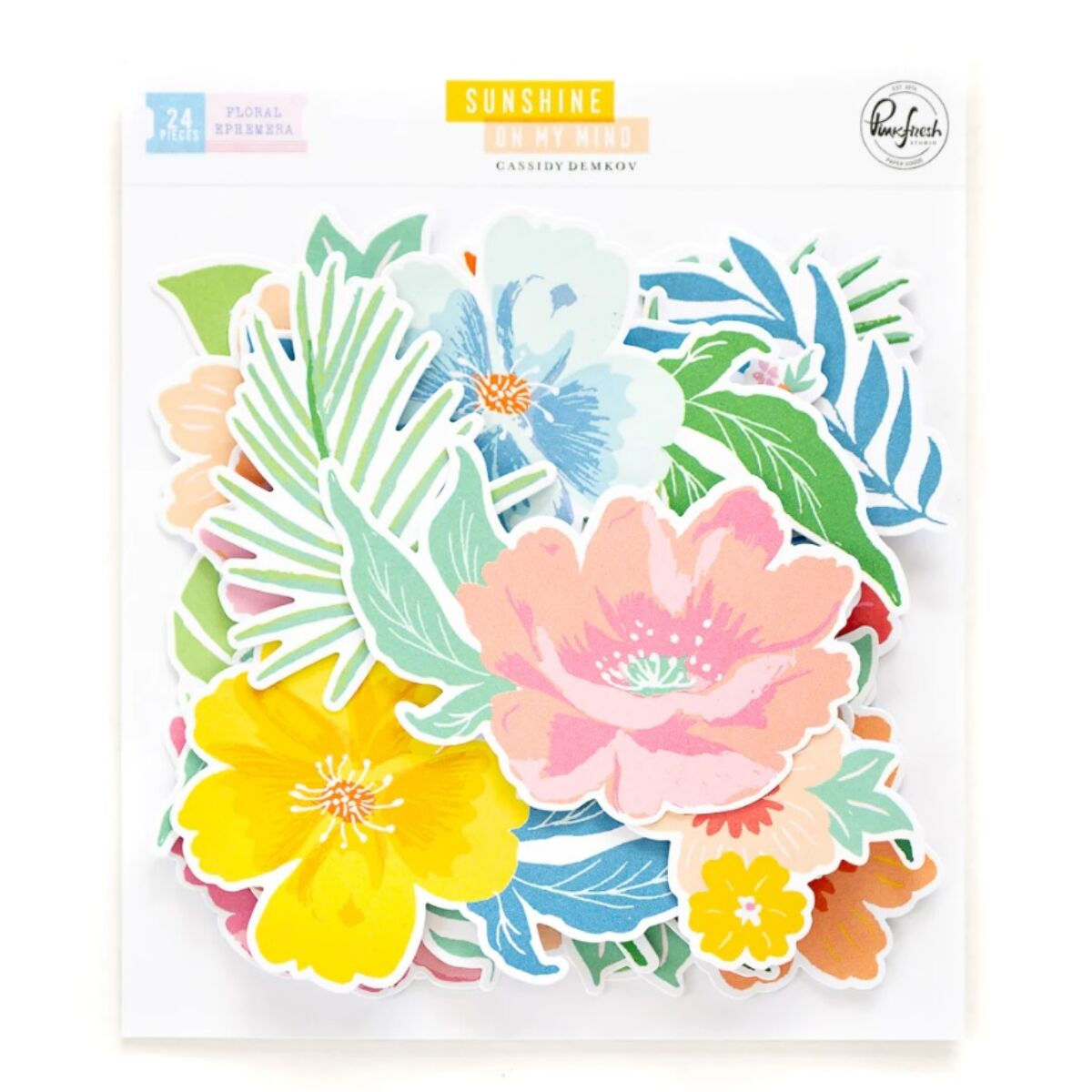 Pinkfresh Studio Sunshine on my Mind Floral Ephemera Pack
