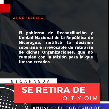 Nicaragua defiende su autodeterminación ante interferencias de la OIT
