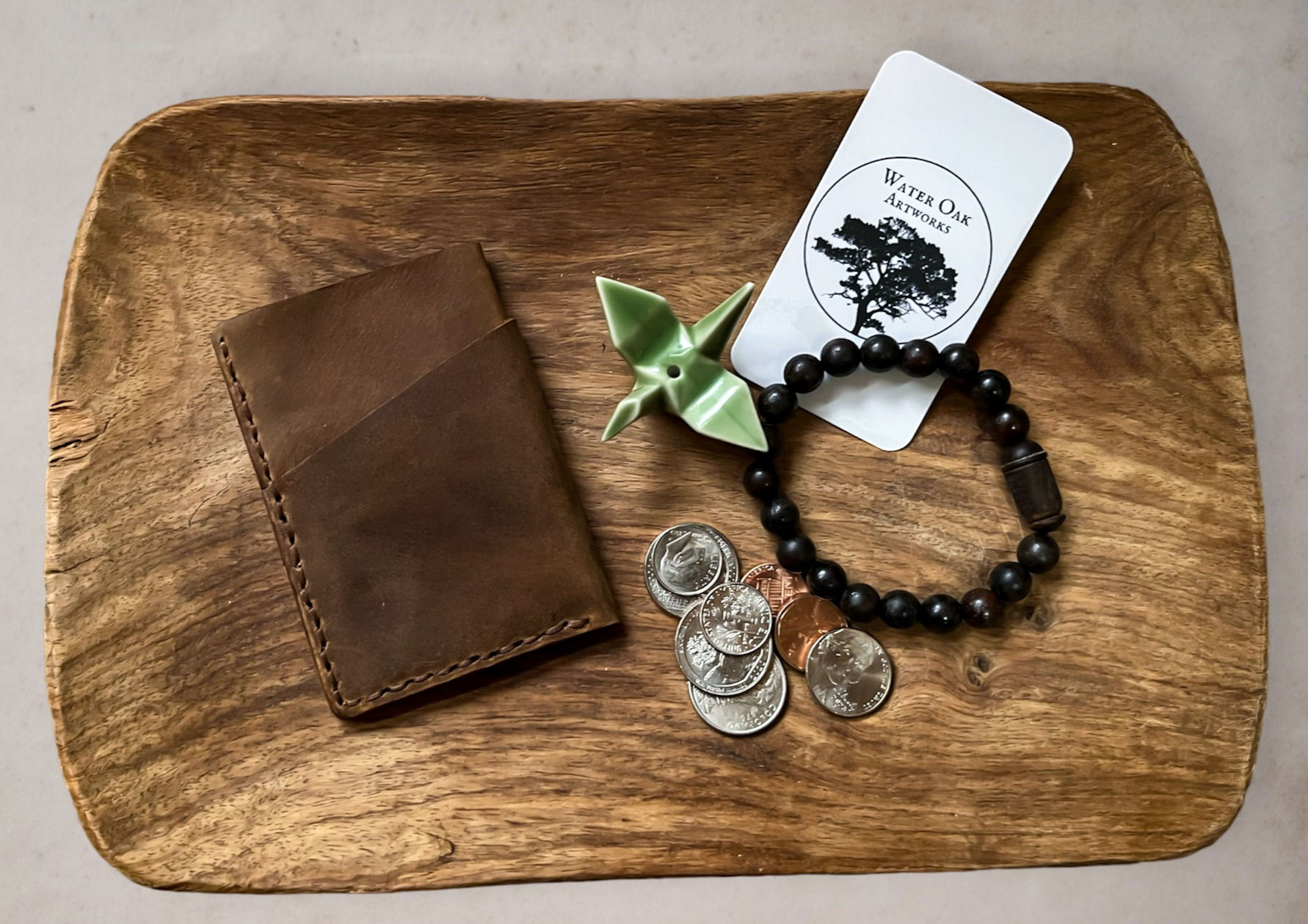 Three Pocket Leather Wallet