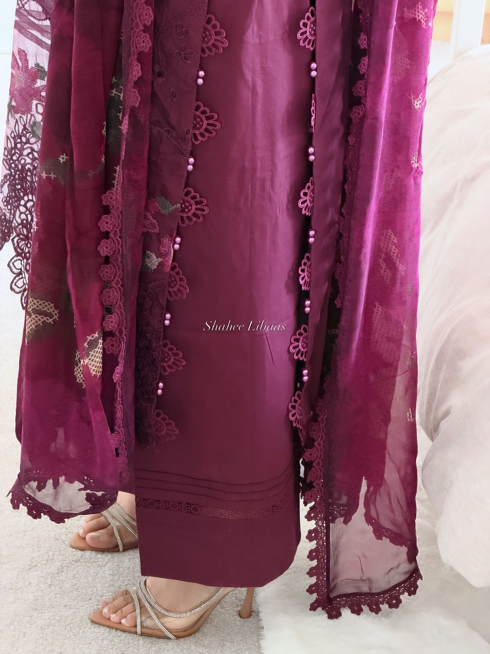 Thumbnail: Reema 🌸 Plum Chikankari Lawn