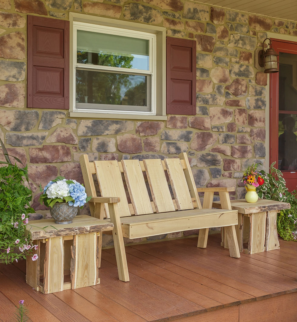 Item 8124L 4ft Timberland Bench & Item 8