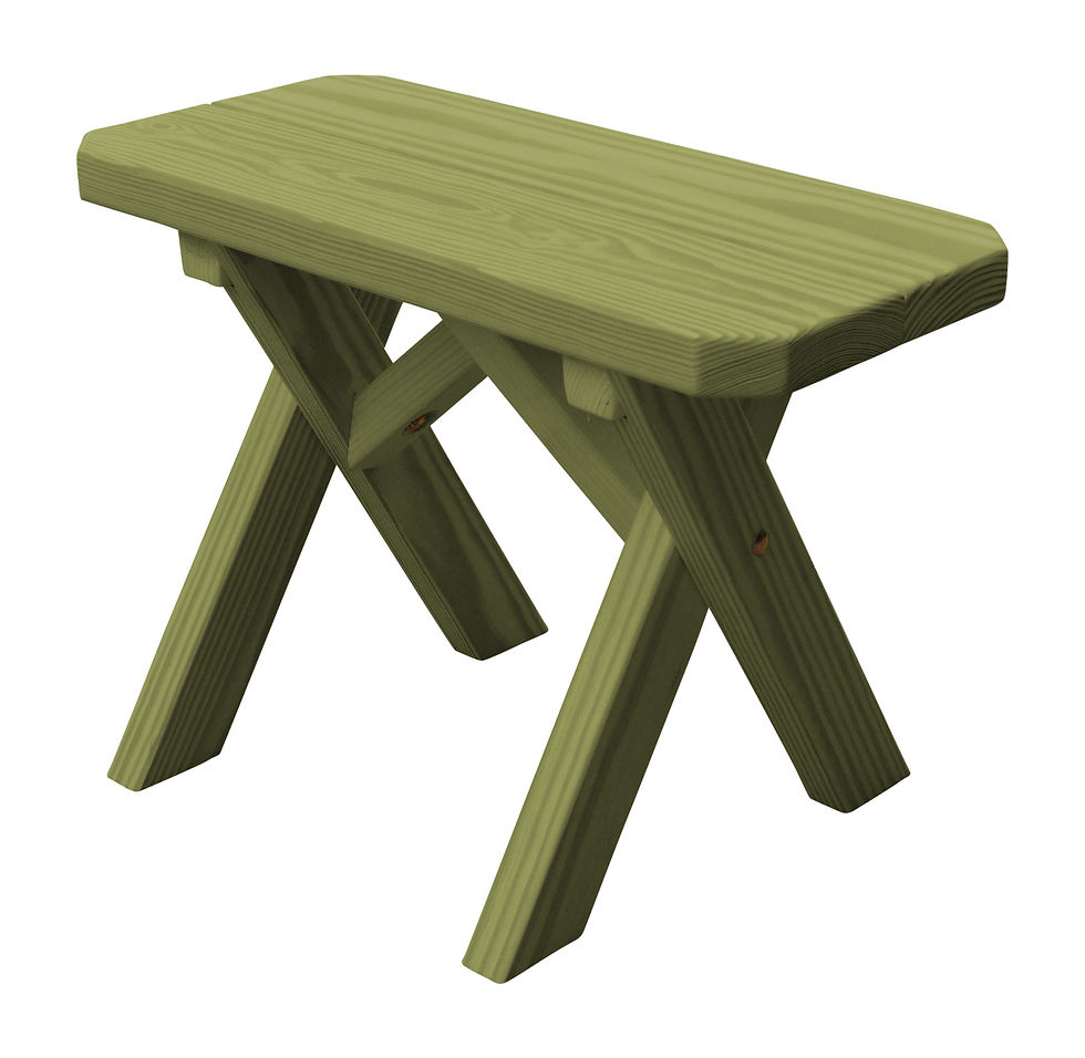 Item 162PT 2ft Crossleg Bench - Linden L