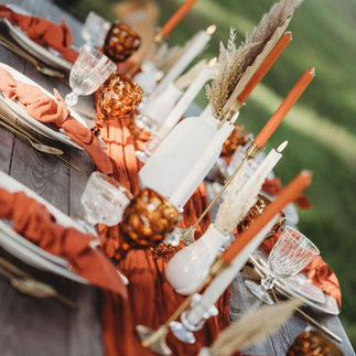Reception Fall table decor