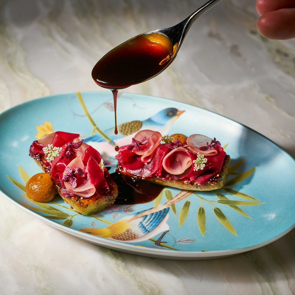 Beetroot | Gazpacho | Macadamia from IGNIV Bangkok