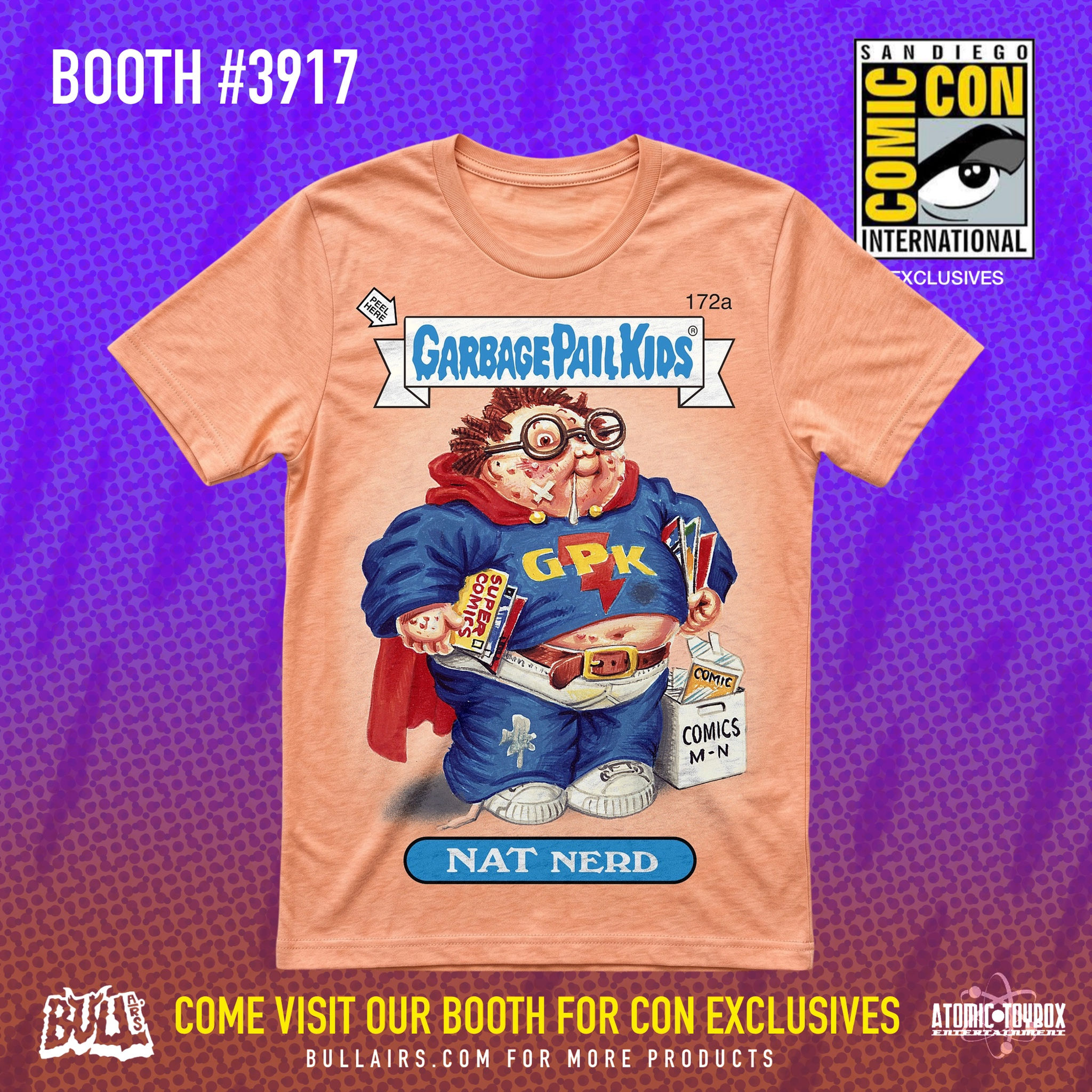 Garbage Pail Kids™ • Nat Nerd • Unisex T-Shirt • SDCC Exclusive