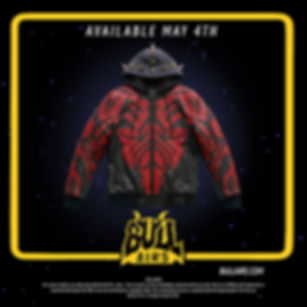 Phantom Lord • Unisex Premium Leather Hooded Jacket