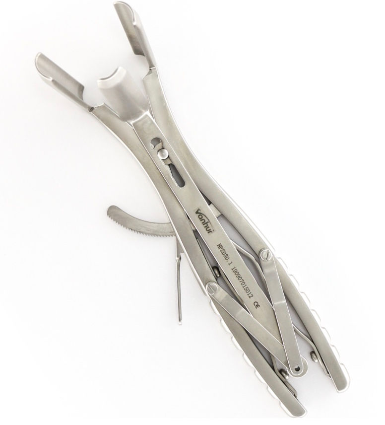 Прев'ю: Ретрактор трипелюстковий зверху